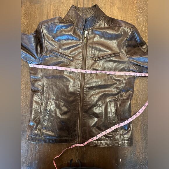 Leather Vintage Custom Jacket Paris Designer - Picture 7 of 11